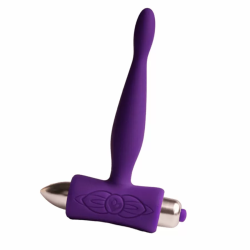 Imagen de ROCKS OFF  PETITE SENSATIONS TEAZER PLUG ANAL VIBRADOR MORADO