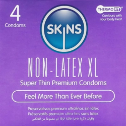 Imagen de SKINS - PRESERVATIVOS SIN LATEX XL PACK 4