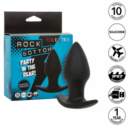 Imagen de CALEXOTICS ROCK BOTTOM PERFECT PLUG ANAL 10 VIBRACIONES SILICONA NEGRO