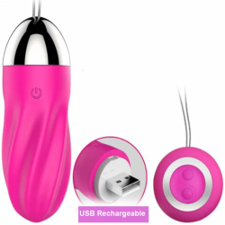 Imagen de SWEETY HUEVO VIBRADOR ESPIRAL CONTROL REMOTO ROSA