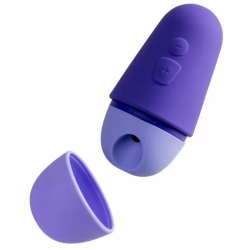 Imagen de ROMP - FREE X ESTIMULADOR DE CLÍTORIS CON TAPA 10 NIVELES RECARGABLE MORADO