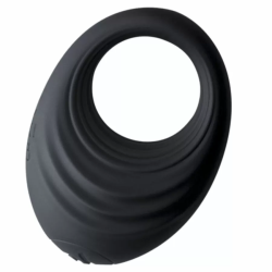 Imagen de ROCKS OFF  SPIRE ANILLO VIBRADOR PARA EL PENE NEGRO