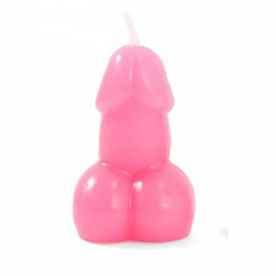 Imagen de DIABLO PICANTE  VELA CON FORMA DE PENE COLOR FUCSIA