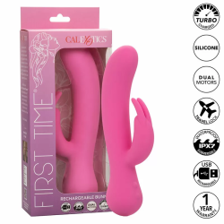 Imagen de CALEXOTICS FIRST TIME VIBRADOR RABBIT RECARGABLE ROSA