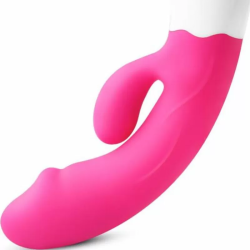 Imagen de HAPPY VIBRADOR & ESTIMULADOR RECARGABLE FUCSIA