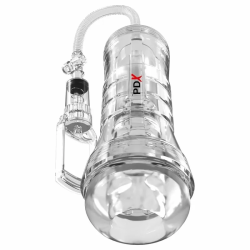 Imagen de PDX ELITE - MASTURBADOR TRANSPARENTE VIEWTUBE VAC XXL CON BOMBA DE SUCCIÓN 27.3 CM