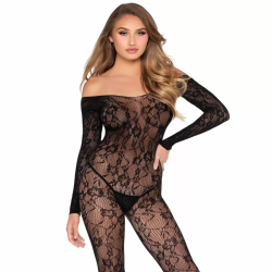Imagen de 89366 BODYSTOCKING DE LENCERÍA DE ENCAJE NEGRO  TALLA ÚNICA