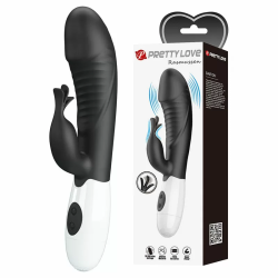 Imagen de PRETTY LOVE - RASMUSSEN VIBRADOR RABBIT 30 FUNCIONES NEGRO