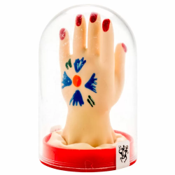 Imagen de CONDOMERIE  PRESERVATIVO DECORATIVO PINTADO A MANO PALMA DE LA MANO MODELO 1