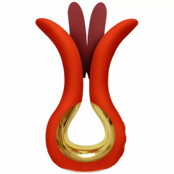 Imagen de GVIBE MAXI VIBRADOR CON DOS PUNTAS FLEXIBLES CORAL