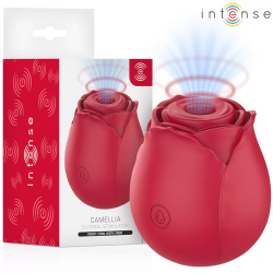 Imagen de INTENSE - CAMELLIA ROSA SUCCIONADOR DE CLÍTORIS POR ONDAS BURDEOS