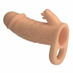 Imagen de PRETTY LOVE - RODERIC FUNDA PARA PENE EXTENSORA 13 CM Ø 3,8 CM COLOR NATURAL