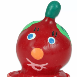 Imagen de CONDOMERIE  PRESERVATIVO DECORATIVO PINTADO A MANO TOMATE