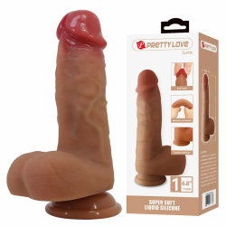 Imagen de PRETTY LOVE - CURTIS DILDO REALÍSTICO CON VENTOSA 17.3 CM -Ø- 4.2 CM