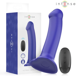Imagen de VICTORIA VIBRADOR CON VENTOSA 10 VIBRACIONES AZUL OSCURO CONTROL REMOTO