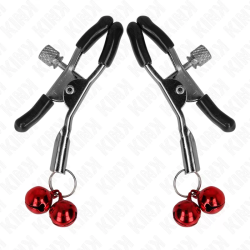 Imagen de KINK PINZAS PARA PEZONES CON DOBLE CAMPANILLA ROJO 6 CM