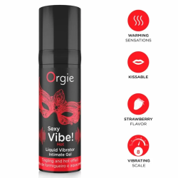 Imagen de ORGIE - SEXY VIBE! HOT GEL ÍNTIMO EFECTO VIBRANTE Y CALOR 15 ML