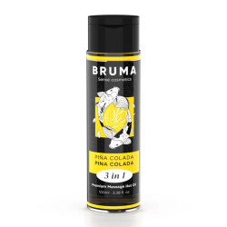 Imagen de BRUMA - ACEITE DE MASAJE PREMIUM EFECTO CALOR SABOR PIÑA COLADA 3 EN 1 - 100 ML