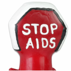Imagen de CONDOMERIE  PRESERVATIVO DECORATIVO PINTADO A MANO DETENGA EL SIDA