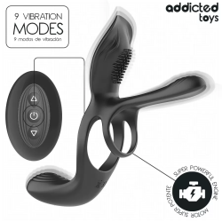 Imagen de ADDICTED TOYS - ANILLO DOBLE PARA EL PENE CON ESTIMULADOR DE CLÍTORIS