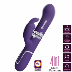 Imagen de COALE VIBRADOR RABBIT 4 EN 1 MORADO