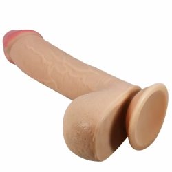 Imagen de SLIDING SKIN SERIES DILDO REALÍSTICO CON VENTOSA PIEL DESLIZANTE NATURAL 23.4 CM