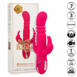 Imagen de CALEXOTICS JACK FANTASY TRIPLE VIBRADOR CALENTABLE RABBIT ROSA