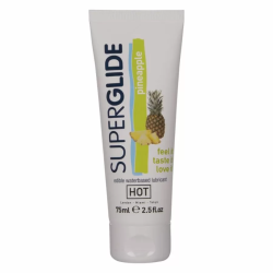 Imagen de HOT  SUPERGLIDE LUBRICANTE COMESTIBLE BASE AGUA PIÑA 75 ML