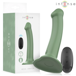 Imagen de BECCA VIBRADOR CON VENTOSA 10 VIBRACIONES VERDE CONTROL REMOTO
