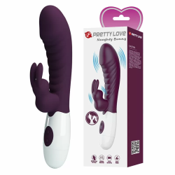 Imagen de PRETTY LOVE - NAUGHTY BUNNY VIBRADOR RABBIT 30 FUNCIONES MORADO