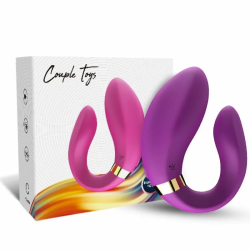 Imagen de CRESCENT VIBRADOR PAREJA CONTROL REMOTO VIOLETA