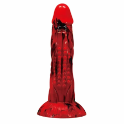 Imagen de POWER MONSTERS - MINOTAUR DILDO FANTASÍA CON VENTOSA 21 CM Ø 5 CM ROJO Y NEGRO