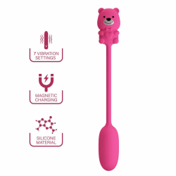 Imagen de PRETTY LOVE - OLSON HUEVO VIBRADOR CON MANDO POR CABLE RECARGABLE ROSA