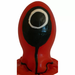 Imagen de CONDOMERIE  PRESERVATIVO DECORATIVO PINTADO A MANO CÍRCULO