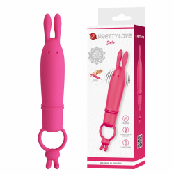 Imagen de PRETTY LOVE - DELIA VIBRADOR RABBIT CON ANILLO DE SUJECIÓN