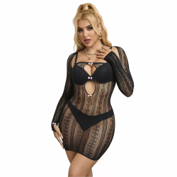 Imagen de 952464 BODYSTOCKING DE REJILLA NEGRO TALLA ÚNICA