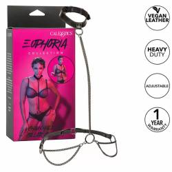 Imagen de CALEXOTICS EUPHORIA COLLAR HALTER Y CORREA CON CADENA