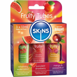 Imagen de SKINS - FRUITY LUBES KIT LUBRICANTES SANDÍA, FRESA & MANGO 3 x 12 ML