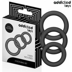Imagen de ADDICTED TOYS  SET DE ANILLOS SILICONA MODELO 1