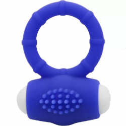 Imagen de POWER O ANILLO VIBRADOR SILICONA AZUL