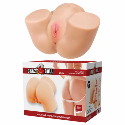 Imagen de CRAZY BULL - OLIVIA MASTURBADOR VAGINAL Y ANAL DOBLE CON VIBRACIÓN