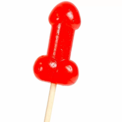 Imagen de PIRULETA PENE CARAMELO CEREZA CON EFECTO CALOR PICANTE