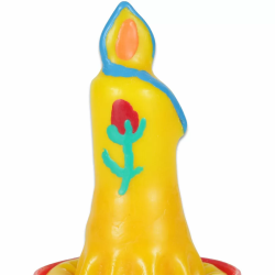 Imagen de CONDOMERIE  PRESERVATIVO DECORATIVO PINTADO A MANO VELA