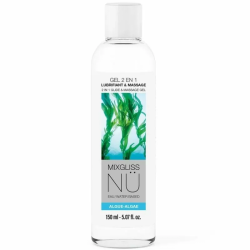 Imagen de MIXGLISS - GEL NÜ 2 EN 1 LUBRICANTE BASE AGUA Y MASAJE NURU ALGA 150 ML