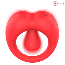 Imagen de INTENSE - RUSSELL ANILLO VIBRADOR CON ESTIMULACIÓN DE CLÍTORIS ROJO