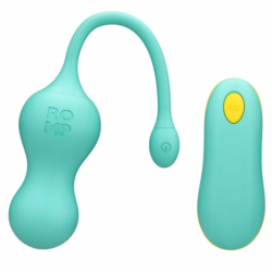 Imagen de ROMP - CELLO HUEVO VIBRADOR MULTIFUNCIÓN TURQUESA CONTROL REMOTO