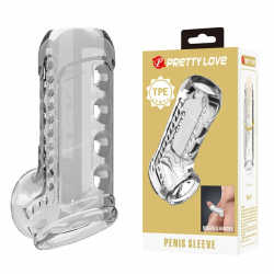 Imagen de PRETTY LOVE - FUNDA PARA PENE TEXTURIZADA TRANSPARENTE