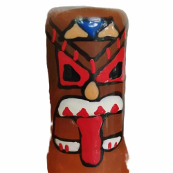 Imagen de CONDOMERIE  PRESERVATIVO DECORATIVO PINTADO A MANO TÓTEM TIKI01