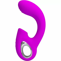 Imagen de PRETTY LOVE  SIBEL VIBRADOR PUNTO G + ESTIMULADOR CLÍTORIS 10 VIBRACIONES MORADO