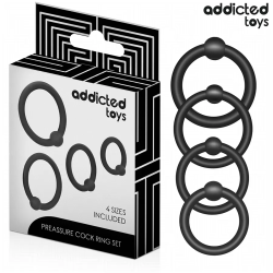 Imagen de ADDICTED TOYS  SET ANILLOS SILICONA DE PRESIÓN